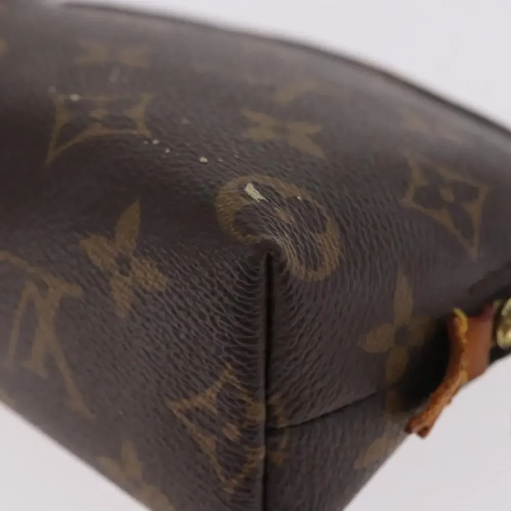 Louis Vuitton Monogram Pochette Cosmetic PM Pouch Brown